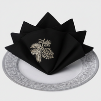 Midnight Fern Luxe Napkin