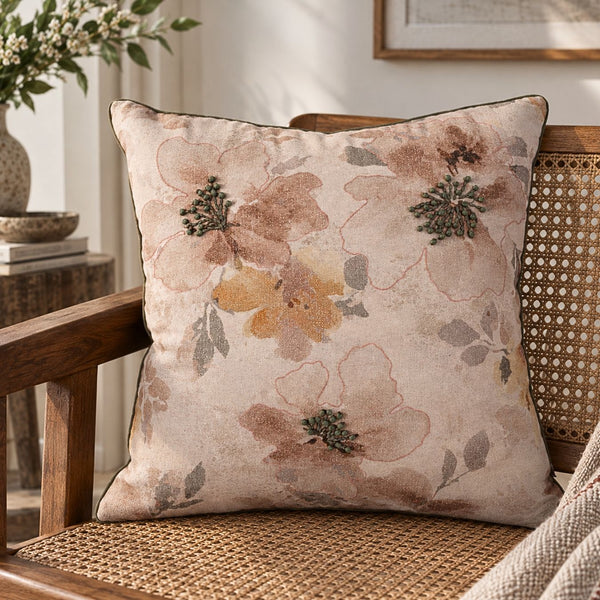 Fleur Mist Floral Cushion Cover