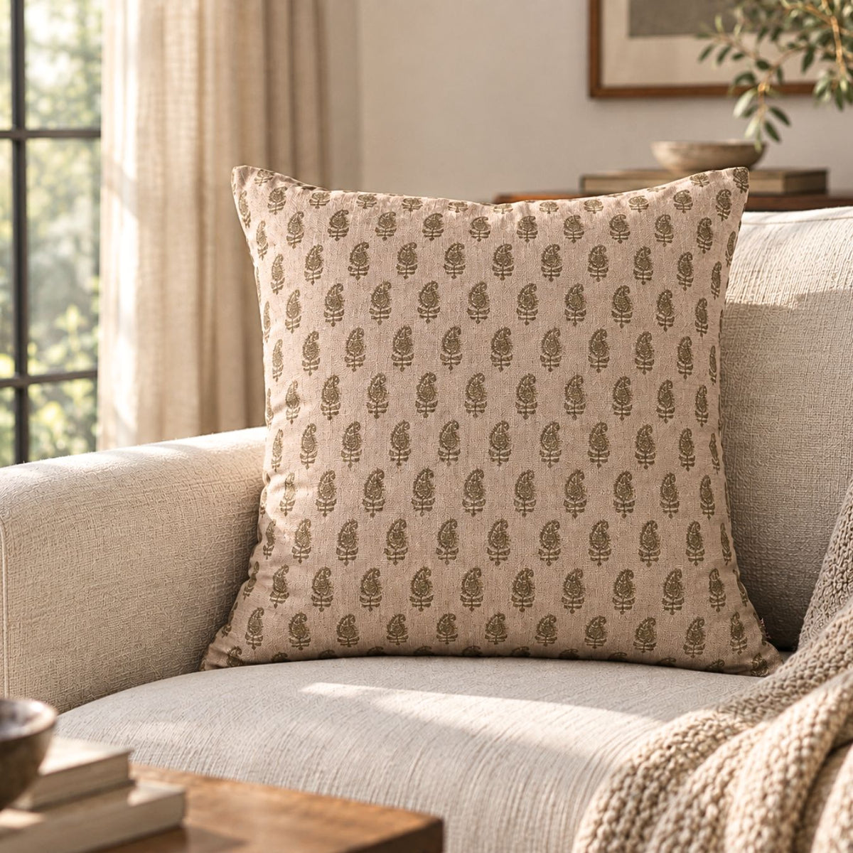 Sage Buta Digital PTD Cushion Cover