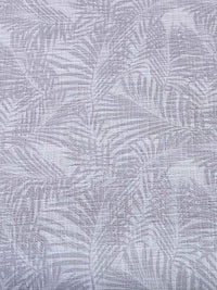 Palm Haven Cotton Thick & Thin Botanical Bed Cover – Soft Grey