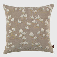 White Floral Cluster Cushion Cover